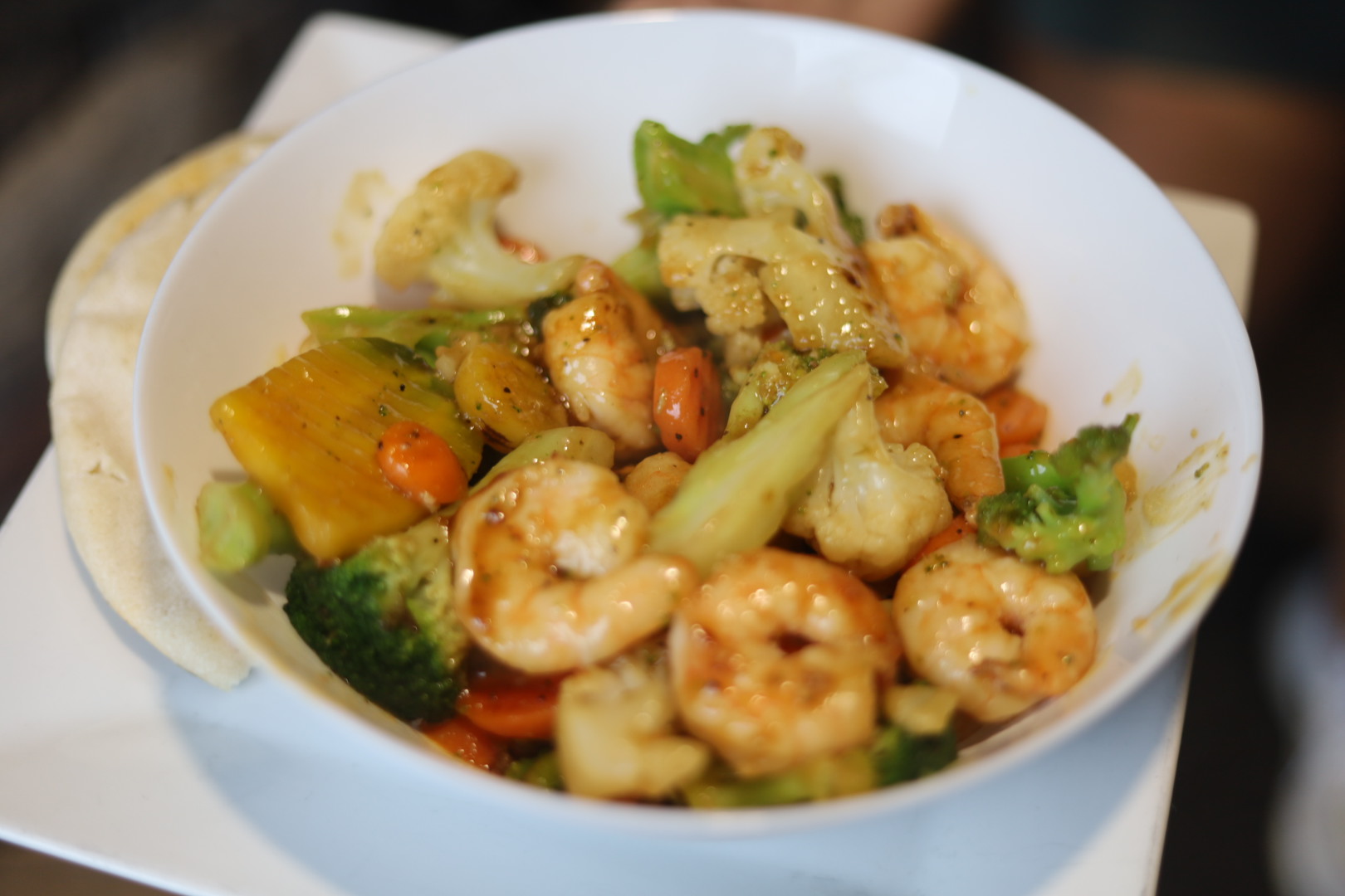 Shrimp Stir-Fry at Shots Bar & Grille Farmington Hills
